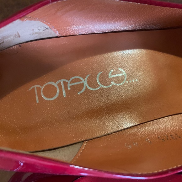 NewMade in Spain Totecce Red Patent Leather Pumps Red Sole Size 45 (12.5) - Picture 5 of 8